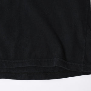 CHROME HEARTS クロムハーツ スクロールラベル クロップド Tシャツ コットン ブラック ホワイト サイズS 美品 中古 4a006682