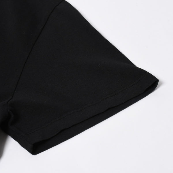 新品同様品 LOEWE ロエベ Tシャツ 半袖 クルーネック カットソー アナグラム 刺繍 コットン ブラック ホワイト サイズM 中古 4a006873