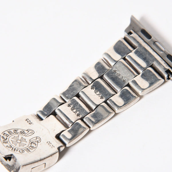 極美品 CHROME HEARTS クロムハーツ フラットアップル CHプラス ウィメンズ シルバーウォッチバンド 重量約101.66g アップルウォッチ 中古 4a006342