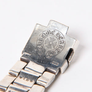 極美品 CHROME HEARTS クロムハーツ フラットアップル CHプラス ウィメンズ シルバーウォッチバンド 重量約101.66g アップルウォッチ 中古 4a006342