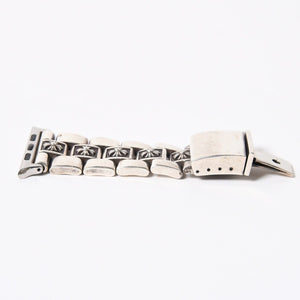 極美品 CHROME HEARTS クロムハーツ フラットアップル CHプラス ウィメンズ シルバーウォッチバンド 重量約101.66g アップルウォッチ 中古 4a006342