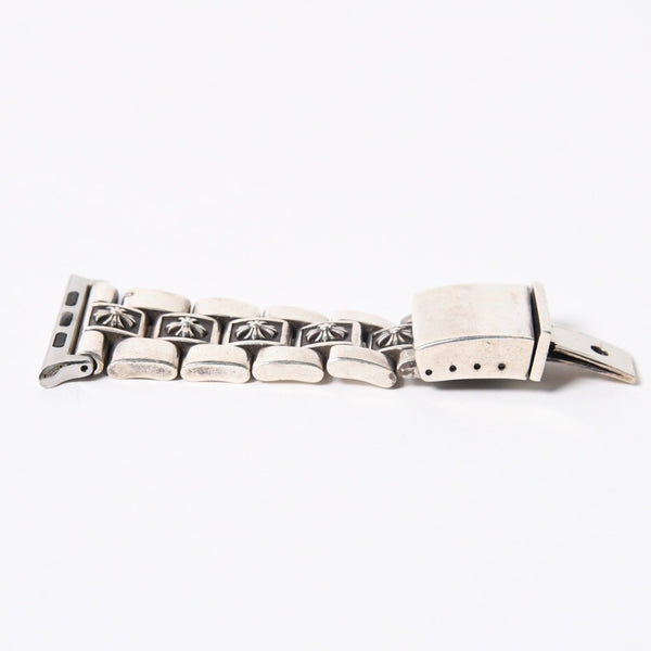 極美品 CHROME HEARTS クロムハーツ フラットアップル CHプラス ウィメンズ シルバーウォッチバンド 重量約101.66g アップルウォッチ 中古 4a006342