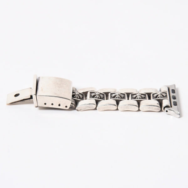 極美品 CHROME HEARTS クロムハーツ フラットアップル CHプラス ウィメンズ シルバーウォッチバンド 重量約101.66g アップルウォッチ 中古 4a006342