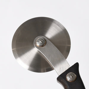極美品 CHROME HEARTS クロムハーツ PIZZA CUTTER カトラリー ピザカッター ホースシュー CHプラス エボニーウッド ブラウン 中古 4a006336