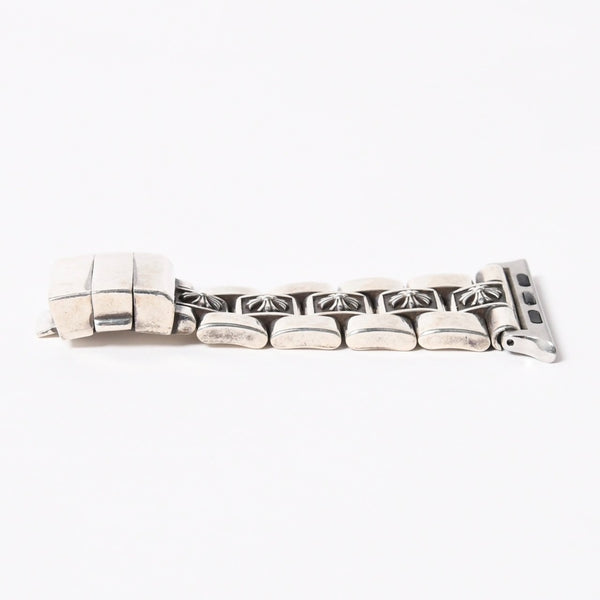 極美品 CHROME HEARTS クロムハーツ フラットアップル CHプラス ウィメンズ シルバーウォッチバンド 重量約101.66g アップルウォッチ 中古 4a006342