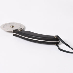 極美品 CHROME HEARTS クロムハーツ PIZZA CUTTER カトラリー ピザカッター ホースシュー CHプラス エボニーウッド ブラウン 中古 4a006336