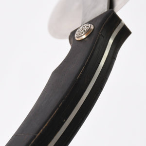 極美品 CHROME HEARTS クロムハーツ PIZZA CUTTER カトラリー ピザカッター ホースシュー CHプラス エボニーウッド ブラウン 中古 4a006336