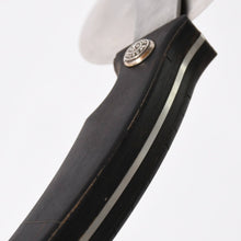 Load the image into the gallery viewer. 極美品 CHROME HEARTS クロムハーツ PIZZA CUTTER カトラリー ピザカッター ホースシュー CHプラス エボニーウッド ブラウン 中古 4a006336