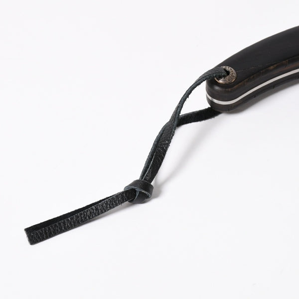極美品 CHROME HEARTS クロムハーツ PIZZA CUTTER カトラリー ピザカッター ホースシュー CHプラス エボニーウッド ブラウン 中古 4a006336