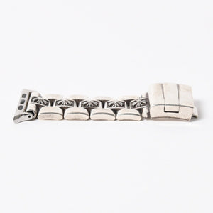 極美品 CHROME HEARTS クロムハーツ フラットアップル CHプラス ウィメンズ シルバーウォッチバンド 重量約101.66g アップルウォッチ 中古 4a006342