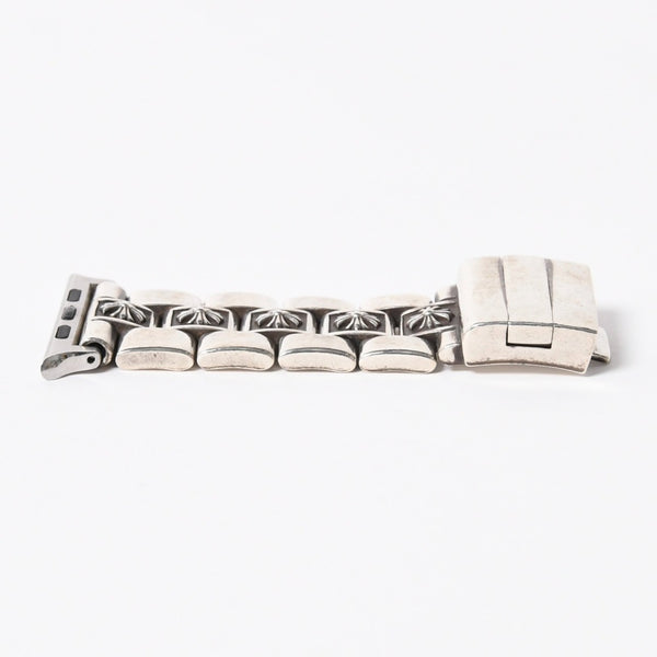 極美品 CHROME HEARTS クロムハーツ フラットアップル CHプラス ウィメンズ シルバーウォッチバンド 重量約101.66g アップルウォッチ 中古 4a006342