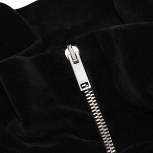 GUCCI グッチ オーバーサイズ ベロア ジャケット ブルゾン 2020SS ロゴ サイズ L ブラック 595533 美品 中古 4a006350