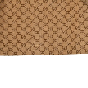GUCCI グッチ ジャケット GGキャンバス GGボタン ジャケット ウェブストライプ アウター キャラメル ブラウン サイズ36 美品 中古 4a006347