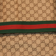 画像をギャラリービューアに読み込む, GUCCI グッチ ジャケット GGキャンバス GGボタン ジャケット ウェブストライプ アウター キャラメル ブラウン サイズ36 美品 中古 4a006347