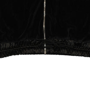 GUCCI グッチ オーバーサイズ ベロア ジャケット ブルゾン 2020SS ロゴ サイズ L ブラック 595533 美品 中古 4a006350