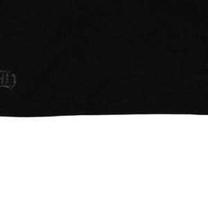 CHROME HEARTS クロムハーツ ホースシュー ヘアリー クロス ロングTシャツ キッズ コットン ブラック サイズ2T 美品 中古 4a006245