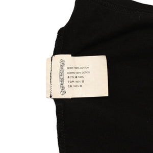 CHROME HEARTS クロムハーツ ホースシュー ヘアリー クロス ロングTシャツ キッズ コットン ブラック サイズ2T 美品 中古 4a006245