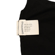 Load the image into the gallery viewer. CHROME HEARTS クロムハーツ ホースシュー ヘアリー クロス ロングTシャツ キッズ コットン ブラック サイズ2T 美品 中古 4a006245