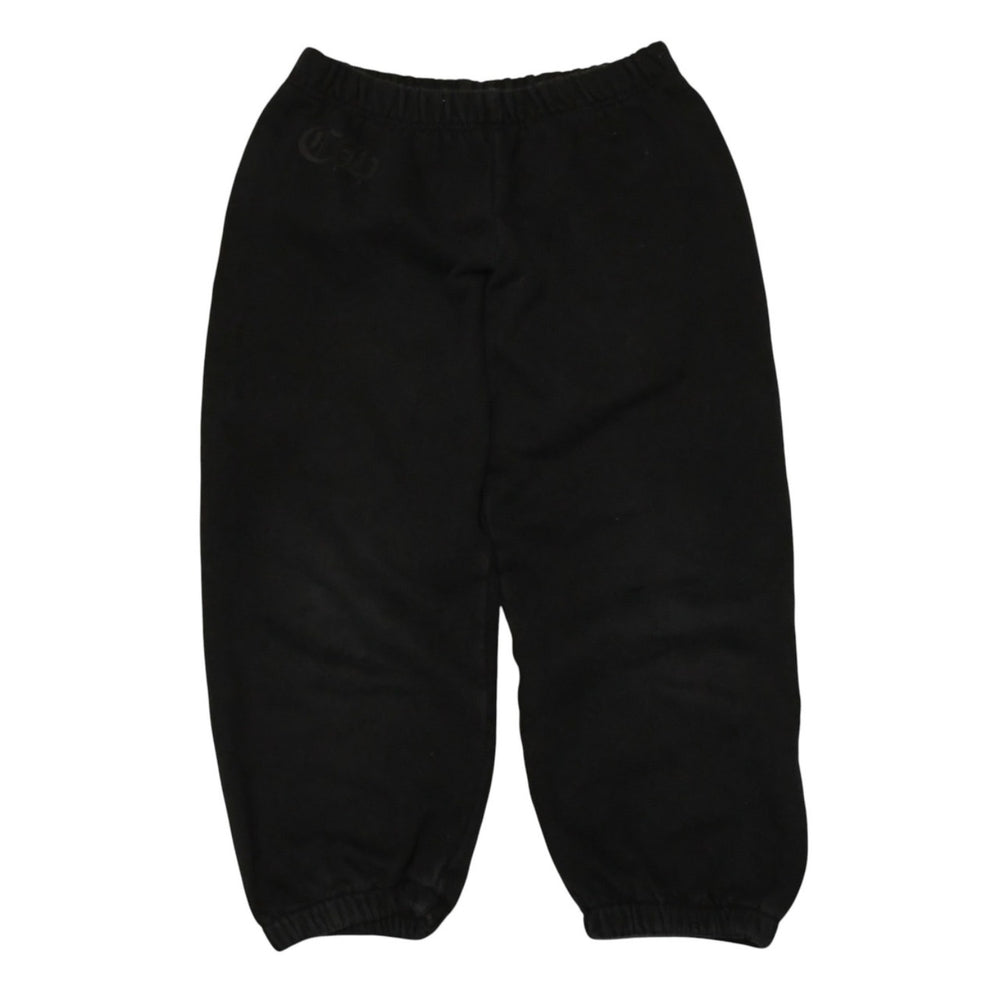 CHROME HEARTS クロムハーツ Side Logo Sweat Pants サイドロゴプリント スウェットパンツ ブラック イエロー サイズ4T 美品 中古 4a006246