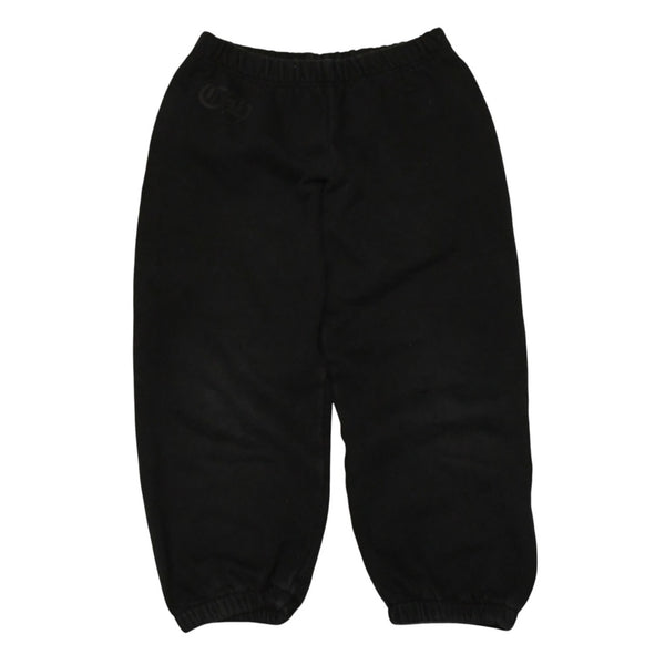 CHROME HEARTS クロムハーツ Side Logo Sweat Pants サイドロゴプリント スウェットパンツ ブラック イエロー サイズ4T 美品 中古 4a006246