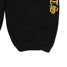 画像をギャラリービューアに読み込む, CHROME HEARTS クロムハーツ Side Logo Sweat Pants サイドロゴプリント スウェットパンツ ブラック イエロー サイズ4T 美品 中古 4a006246