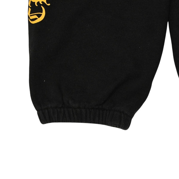 CHROME HEARTS クロムハーツ Side Logo Sweat Pants サイドロゴプリント スウェットパンツ ブラック イエロー サイズ4T 美品 中古 4a006246