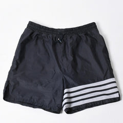 Thom Browne トムブラウン ハーフパンツ 半ズボン リップストップ 4-BAR トラックショートパンツ ブラック 美品 中古 4a006360