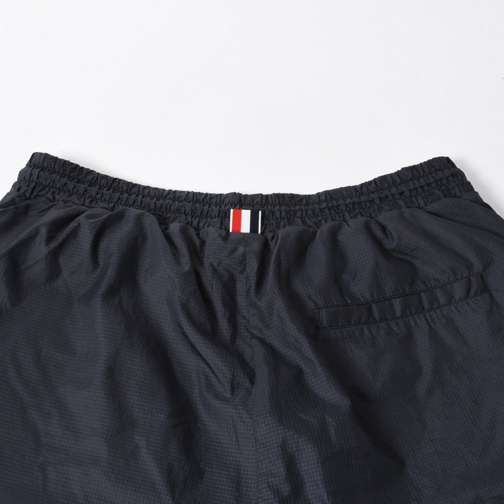 Thom Browne トムブラウン ハーフパンツ 半ズボン リップストップ 4-BAR トラックショートパンツ ブラック 美品 中古 4a006360