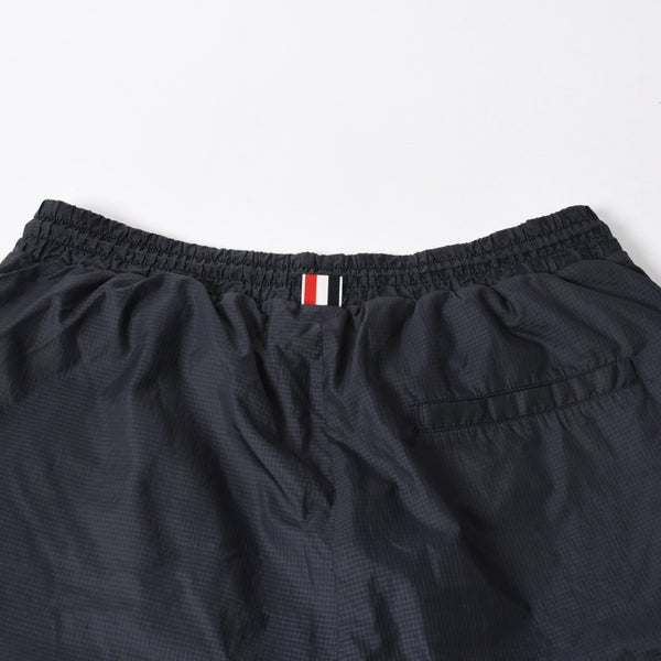 Thom Browne トムブラウン ハーフパンツ 半ズボン リップストップ 4-BAR トラックショートパンツ ブラック 美品 中古 4a006360