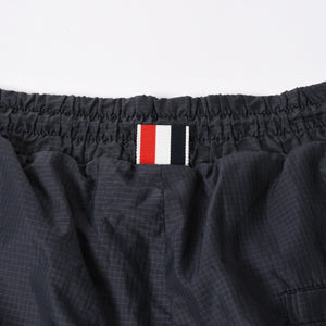 Thom Browne トムブラウン ハーフパンツ 半ズボン リップストップ 4-BAR トラックショートパンツ ブラック 美品 中古 4a006360