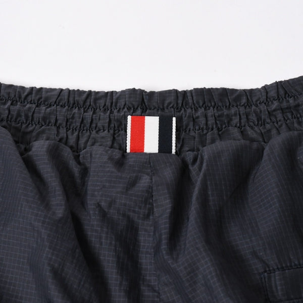 Thom Browne トムブラウン ハーフパンツ 半ズボン リップストップ 4-BAR トラックショートパンツ ブラック 美品 中古 4a006360