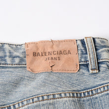 画像をギャラリービューアに読み込む, 極美品 BALENCIAGA バレンシアガ バギー ワイドレッグデニムパンツ 809360 TNW65 5760 インディゴブルー ジーンズ ブロンズ金具 中古 4a006358