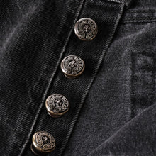 画像をギャラリービューアに読み込む, 極美品 CHROME HEARTS クロムハーツ Levi's リーバイス 501 デニム ブラック クロスパッチ ラージクロス スモールクロス サイズ34 中古 4a006484