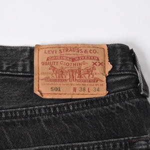 極美品 CHROME HEARTS クロムハーツ Levi's リーバイス 501 デニム ブラック クロスパッチ ラージクロス スモールクロス サイズ34 中古 4a006484