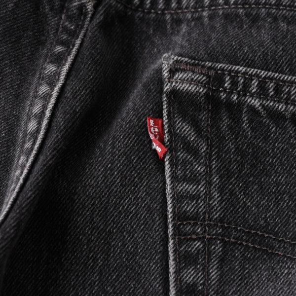 極美品 CHROME HEARTS クロムハーツ Levi's リーバイス 501 デニム ブラック クロスパッチ ラージクロス スモールクロス サイズ34 中古 4a006484