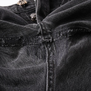 極美品 CHROME HEARTS クロムハーツ Levi's リーバイス 501 デニム ブラック クロスパッチ ラージクロス スモールクロス サイズ34 中古 4a006484