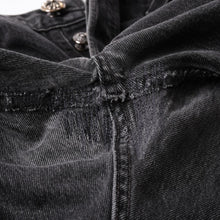 画像をギャラリービューアに読み込む, 極美品 CHROME HEARTS クロムハーツ Levi's リーバイス 501 デニム ブラック クロスパッチ ラージクロス スモールクロス サイズ34 中古 4a006484