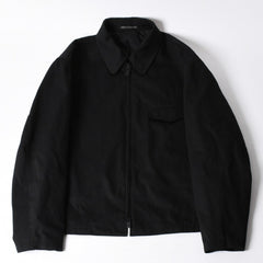 極美品 Y's for men 24AW ジップアップブルゾン アウター ライダースジャケット サイズ4 ブラック MP-Y01-011 中古 4a005912