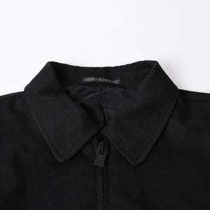極美品 Y's for men 24AW ジップアップブルゾン アウター ライダースジャケット サイズ4 ブラック MP-Y01-011 中古 4a005912