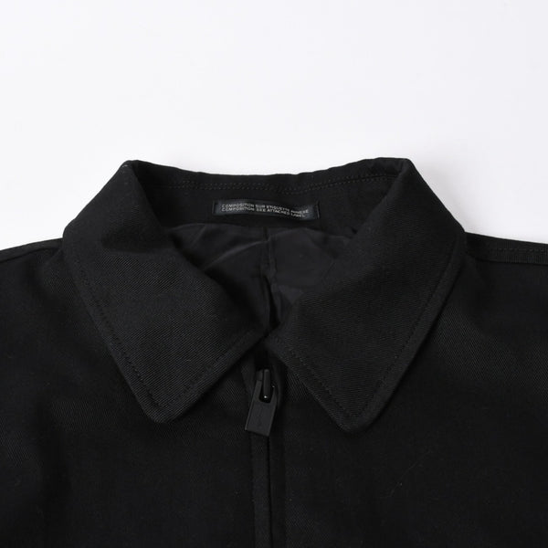 極美品 Y's for men 24AW ジップアップブルゾン アウター ライダースジャケット サイズ4 ブラック MP-Y01-011 中古 4a005912