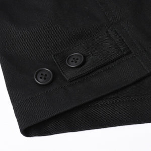 極美品 Y's for men 24AW ジップアップブルゾン アウター ライダースジャケット サイズ4 ブラック MP-Y01-011 中古 4a005912