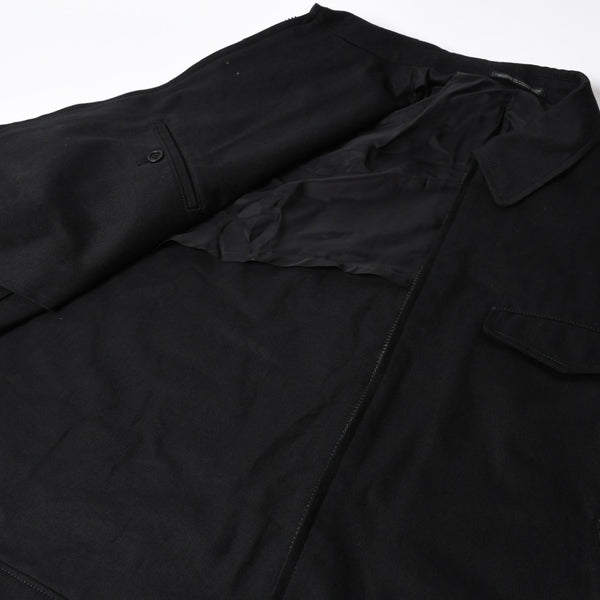 極美品 Y's for men 24AW ジップアップブルゾン アウター ライダースジャケット サイズ4 ブラック MP-Y01-011 中古 4a005912