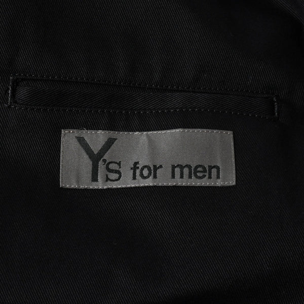 極美品 Y's for men 24AW ジップアップブルゾン アウター ライダースジャケット サイズ4 ブラック MP-Y01-011 中古 4a005912