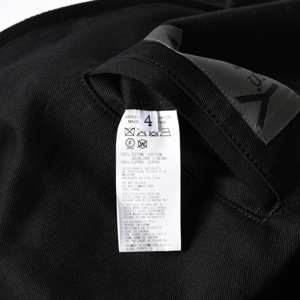 極美品 Y's for men 24AW ジップアップブルゾン アウター ライダースジャケット サイズ4 ブラック MP-Y01-011 中古 4a005912