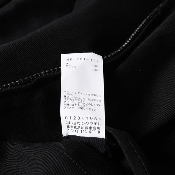極美品 Y's for men 24AW ジップアップブルゾン アウター ライダースジャケット サイズ4 ブラック MP-Y01-011 中古 4a005912
