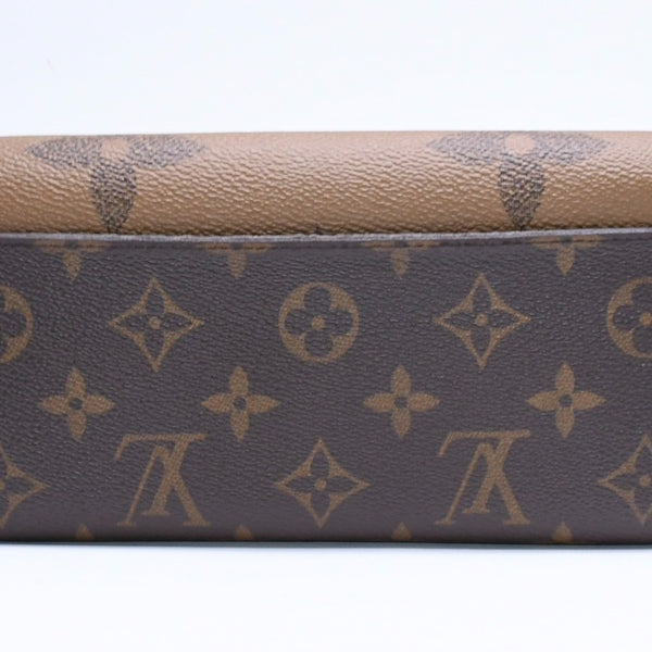LOUIS VUITTON ルイヴィトン ポルトフォイユ サラ M80726 長財布 ロングウォレット ブラウン モノグラムキャンバス ジャイアントリバースキャンバス 良品 中古 4a006183