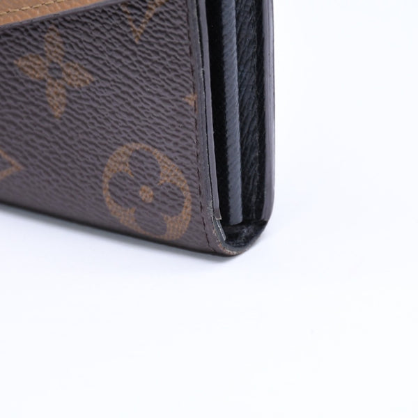 LOUIS VUITTON ルイヴィトン ポルトフォイユ サラ M80726 長財布 ロングウォレット ブラウン モノグラムキャンバス ジャイアントリバースキャンバス 良品 中古 4a006183