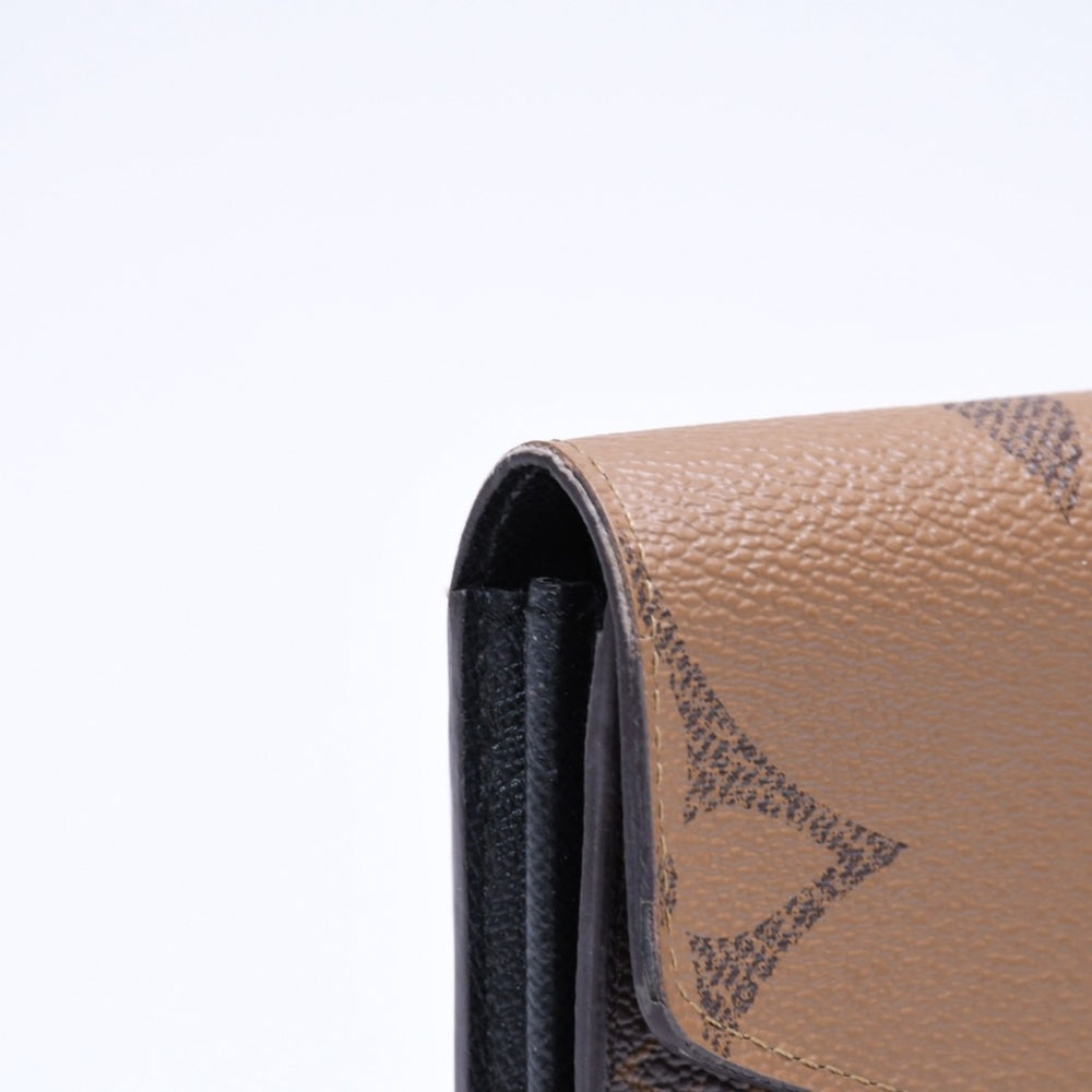 LOUIS VUITTON ルイヴィトン ポルトフォイユ サラ M80726 長財布 ロングウォレット ブラウン モノグラムキャンバス ジャイアントリバースキャンバス 良品 中古 4a006183
