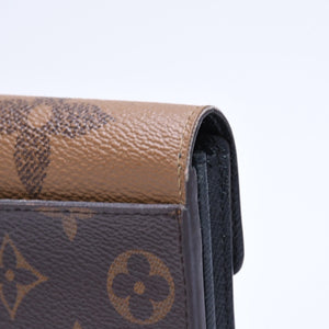 LOUIS VUITTON ルイヴィトン ポルトフォイユ サラ M80726 長財布 ロングウォレット ブラウン モノグラムキャンバス ジャイアントリバースキャンバス 良品 中古 4a006183