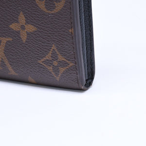 LOUIS VUITTON ルイヴィトン ポルトフォイユ サラ M80726 長財布 ロングウォレット ブラウン モノグラムキャンバス ジャイアントリバースキャンバス 良品 中古 4a006183